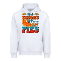 White Thick Thighs&Pecan Pies Urban Hoodie - FaDigitalArtStudio