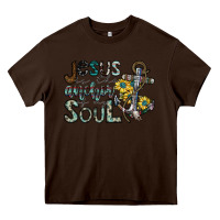 Chocolate Brown jesus is the anchor of my soul Heavy Core Tee - SublimationCraftShop
