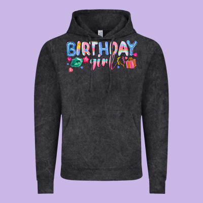 Birthday Girl Vintage Hoodie Designed By Nancycooperartshop