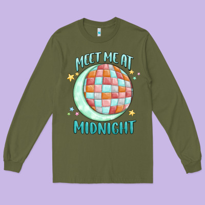 Meet Me At Midnight Long Sleeve Tee Designed By Maliassmallbusiness