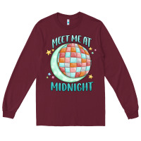 Burgundy meet me at midnight Long Sleeve Tee - MaliasSmallBusiness