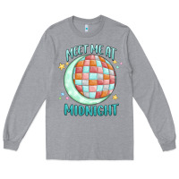 Heather Grey meet me at midnight Long Sleeve Tee - MaliasSmallBusiness