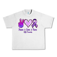 Lunar Rock Peace Love Cure All Cancers Urban Heavy Tee - Jasminsmagicworld