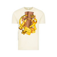 Vintage Arctic Childhood Cancer diva yellow ribbon Vintage Tee - NancyCooperArtShop