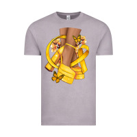 Vintage Zinc Childhood Cancer diva yellow ribbon Vintage Tee - NancyCooperArtShop