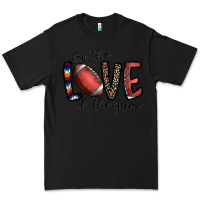 Black for the love of the game football Premium Tee - CowhideDigitalArt