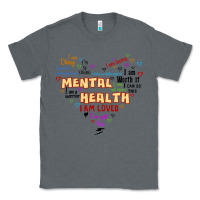 Charcoal Heather mental health matters Classic Tee - JahusDesignShop