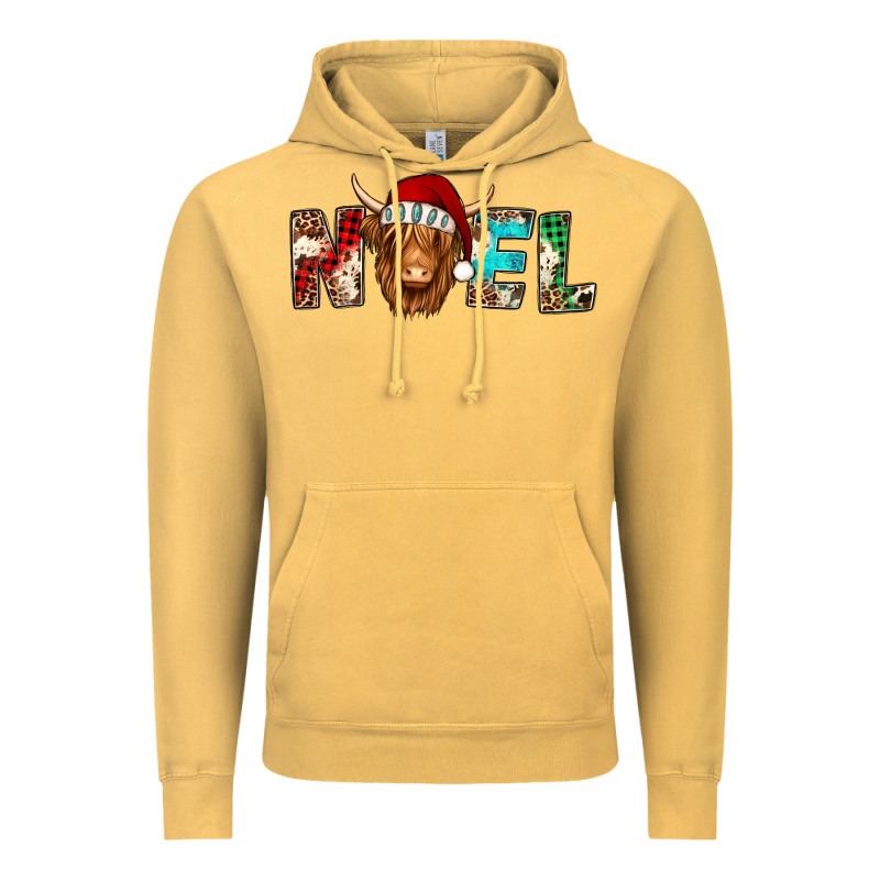 Noel Long Haired Shaggy Cow Vintage Hoodie by Jasminsmagicworld | Teevron