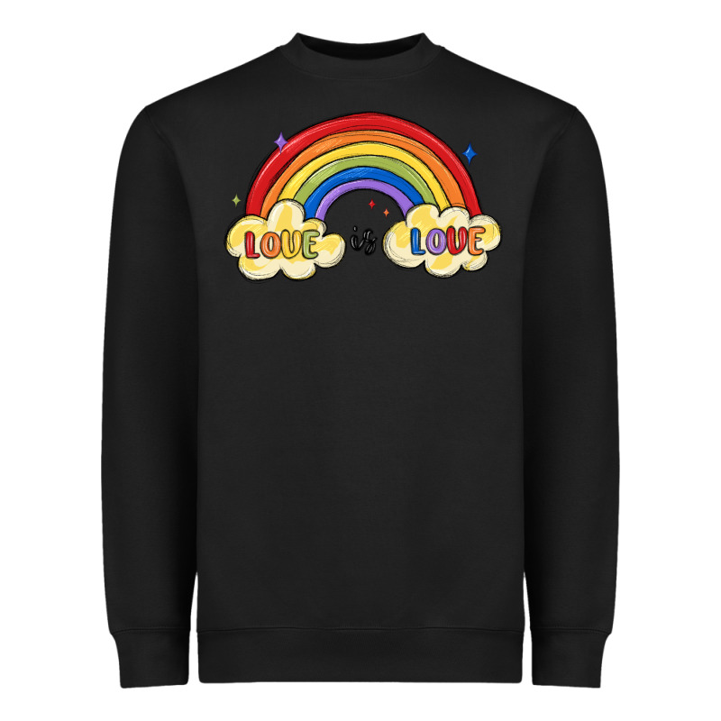 Love Is Love Lgbtq Heavyweight Sweatshirt by MaliasSmallBusiness | Teevron