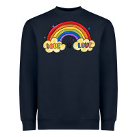 Navy love is love lgbtq Heavyweight Sweatshirt - MaliasSmallBusiness