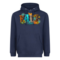 Navy Fall Vibes Heavyweight Hoodie - texasbilliewilder