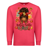 Cardinal santa favorite banker afro messy bun Premium Sweatshirt - texasbilliewilder