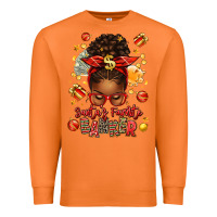 Carrot santa favorite banker afro messy bun Premium Sweatshirt - texasbilliewilder