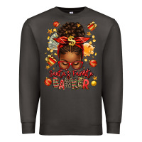 Smoke santa favorite banker afro messy bun Premium Sweatshirt - texasbilliewilder