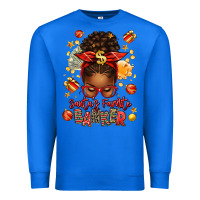 True Royal santa favorite banker afro messy bun Premium Sweatshirt - texasbilliewilder