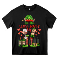 Black im the wine lover elf Heavy Core Tee - FaDigitalArtStudio