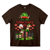 Chocolate Brown im the wine lover elf Heavy Core Tee - FaDigitalArtStudio