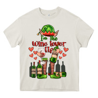 Cream im the wine lover elf Heavy Core Tee - FaDigitalArtStudio