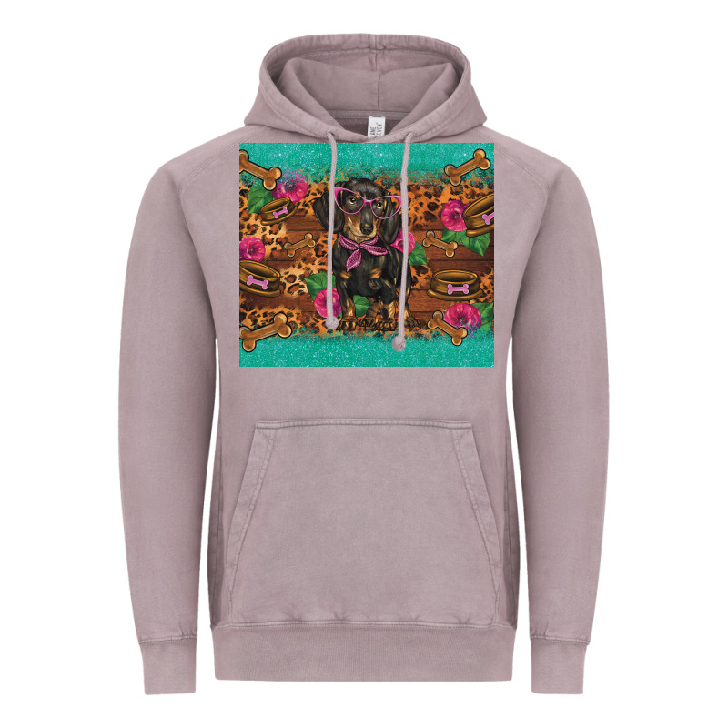 Dachshund Vintage Hoodie by BarkalooDesign | Teevron