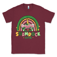 Burgundy shamrock cutie Classic Tee - MaliasSmallBusiness