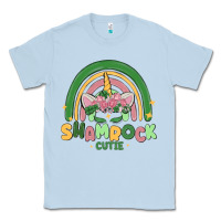 Dusty Blue shamrock cutie Classic Tee - MaliasSmallBusiness