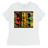 White juneteenth 1865 tumbler Ladies Tee - HRA Design Shop