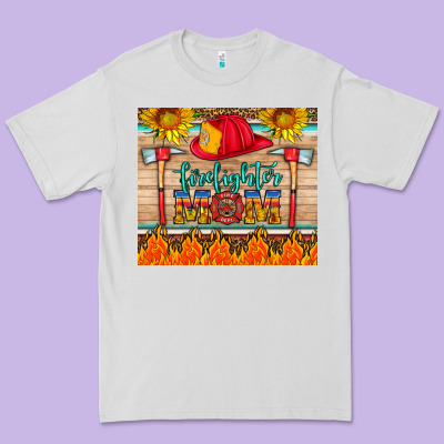 Firefighter Mom Premium Tee Designed By Hra Design Shop