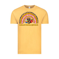 Vintage Mustard back to school rainbow hello third grade Vintage Tee - AdoDesignShop