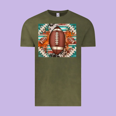 American Football Serape Glittertumbler Vintage Tee Designed By Jasminsmagicworld