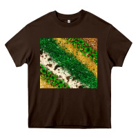 Chocolate Brown St. Patrick's Day leopard cowhide glitter tumbler Heavy Core Tee - Neo Western
