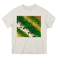 Cream St. Patrick's Day leopard cowhide glitter tumbler Heavy Core Tee - Neo Western