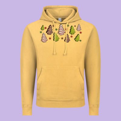 Christmas Cakes Vintage Hoodie Designed By Jasminsmagicworld