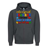 Smoke only a special teacher can hear what a child can n Zipper Hoodie - Artiststas
