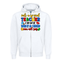 White only a special teacher can hear what a child can n Zipper Hoodie - Artiststas