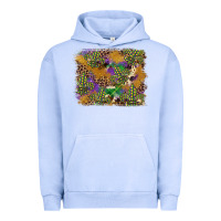 Pigment Grape Ice mardi gras plaid purple glitter background Urban Hoodie - FaDigitalArtStudio