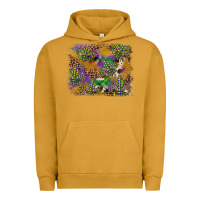 Pigment Peanut Butter mardi gras plaid purple glitter background Urban Hoodie - FaDigitalArtStudio