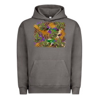 Pigment Tornado mardi gras plaid purple glitter background Urban Hoodie - FaDigitalArtStudio