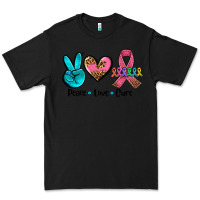 Black peace love  cure Premium Tee - AdoDesignShop