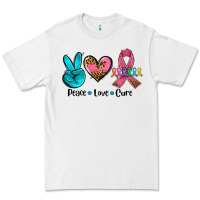 White peace love  cure Premium Tee - AdoDesignShop