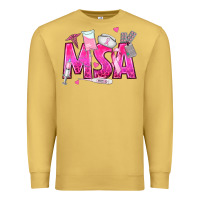Antique Gold breast cancer msa medical support assistant Premium Sweatshirt - texasbilliewilder