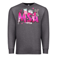 Charcoal Heather breast cancer msa medical support assistant Premium Sweatshirt - texasbilliewilder