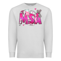 Dove Grey breast cancer msa medical support assistant Premium Sweatshirt - texasbilliewilder
