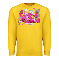 Lemon breast cancer msa medical support assistant Premium Sweatshirt - texasbilliewilder
