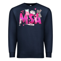 Navy breast cancer msa medical support assistant Premium Sweatshirt - texasbilliewilder