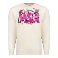 Sandshell breast cancer msa medical support assistant Premium Sweatshirt - texasbilliewilder