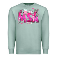 Seafoam breast cancer msa medical support assistant Premium Sweatshirt - texasbilliewilder