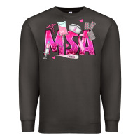 Smoke breast cancer msa medical support assistant Premium Sweatshirt - texasbilliewilder