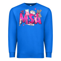 True Royal breast cancer msa medical support assistant Premium Sweatshirt - texasbilliewilder