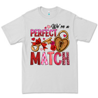 Dove Grey we're a perfect match Premium Tee - OliviaCreatesArt