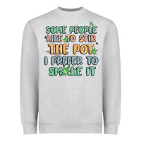 Heather Grey some people like to stir the pot i prefer to smoke Heavyweight Sweatshirt - MaliasSmallBusiness